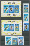 058 Corée (korea) Neuf ** MNH N° 1929/31 + Bloc Abeille (bee) Non Dentelé Imperf - Abeilles