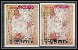 130 Corée (korea) Neuf ** MNH 110 Bloc Picasso Tableau (tableaux Painting) Non Dentelé Imperf + Dentelés - Picasso