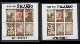 131 Corée (korea) Neuf ** MNH 112 Bloc Picasso Tableau (tableaux Painting) Non Dentelé Imperf + Dentelés - Picasso