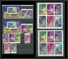 319 Corée (korea) Neuf ** MNH A2130/35 Bloc Gymnastique Surcharge Or Non Dentelé Imperf + Dentelés - Ginnastica