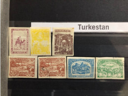 Lot Timbres Turkestan 1921 - Turkmenistán