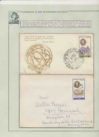 015 Pologne (Poland) 2 Lettre (cover Briefe) 1972 Oben Copernic Copernicus Copernico Espace (space)  - Cartas & Documentos