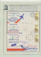 061 Pologne (Poland) 3 Lettre (cover) 1972 First Flight Chicago Warsawa Copernic Copernicus Copernico Espace (space)  - Covers & Documents