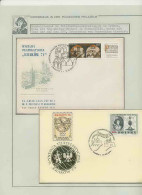 100 Pologne (Poland) 2 Lettre (cover Briefe) 1971/1973 Copernic Copernicus Copernico Espace (space)  - Lettres & Documents