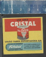 FUTEBOL N.9 - USE CERA CRISTAL - OLD MATCHBOX LABEL MADE IN BRAZIL - Boites D'allumettes - Etiquettes