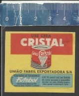 FUTEBOL N.10 - USE CERA CRISTAL - OLD MATCHBOX LABEL MADE IN BRAZIL - Boites D'allumettes - Etiquettes
