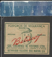 BELISCO - OLD MATCHBOX LABEL MADE IN BRAZIL - Boites D'allumettes - Etiquettes