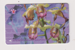 SINGAPORE - Flowers Orchids GPT Magnetic Phonecard - Singapour