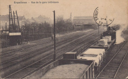 BELGIQUE HAINAUT ERQUELINNES VUE DE LA GARE INTERIEURE  (train) - Erquelinnes