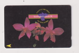 SINGAPORE - Flowers Orchids GPT Magnetic Phonecard - Singapore