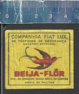 BEIJA-FLÔR  (BIRD OISEAUX) - OLD MATCHBOX LABEL MADE IN BRAZIL - Boites D'allumettes - Etiquettes