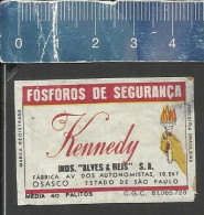 KENNEDY MEDIA 40 PALITOS - OLD MATCHBOX LABEL MADE IN BRAZIL - Boites D'allumettes - Etiquettes