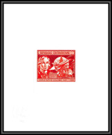 96037 N°1201 Christophe Colomb Christopher Columbus Centrafricaine Epreuve D'artiste Artist Proof Red - Cristoforo Colombo