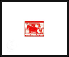 95908 N°255 Jeux Olympiques Olympic Games Los Angeles 1984 Centrafricaine Epreuve D'artiste Artist Proof Red - Salto