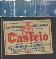 CASTELO   - OLD MATCHBOX LABEL MADE IN BRAZIL - Boites D'allumettes - Etiquettes