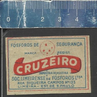 CRUZEIRO  - OLD MATCHBOX LABEL MADE IN BRAZIL - Boites D'allumettes - Etiquettes