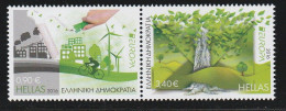 Greece 2016 Europa Cept "Think Green" Set MNH - Unused Stamps