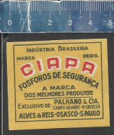 CIAPA  - OLD MATCHBOX LABEL MADE IN BRAZIL - Boites D'allumettes - Etiquettes