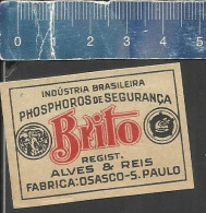 BRITO  - OLD MATCHBOX LABEL MADE IN BRAZIL - Boites D'allumettes - Etiquettes