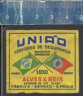 UNIÃO LUXO   - OLD MATCHBOX LABEL MADE IN BRAZIL - Boites D'allumettes - Etiquettes