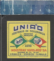 UNIÃO LUXO INDUSTRIAS ALVES & REIS  - OLD MATCHBOX LABEL MADE IN BRAZIL - Boites D'allumettes - Etiquettes
