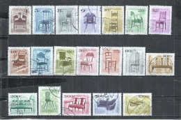 HUNGARY 1999-2006 - ANTIQUE FURNITURE - LOT OF 19 DIFFERENT - POSTALLY USED OBLITERE GESTEMPELT USADO - Oblitérés