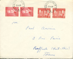 Suède Sverige 1961 Hässelholm Timbre Sur Enveloppe Bon état - Other & Unclassified