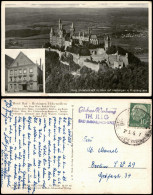 Hechingen Burg Hohenzollern Blick Auf Hechingen V. Flugzeug Aus 1950 - Hechingen