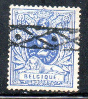 BELGIQUE BELGIE BELGIO BELGIUM 1869 1870 NUMERAL LEON 2c USED OBLITERE' USATO - 1869-1888 Lion Couché (Liegender Löwe)