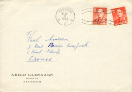 Norvège Norge 1962 Elverum Timbre Sur Enveloppe Bon état - Altri & Non Classificati