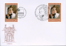 Liechtenstein Austria 2008: F.Amerling: Prinzessin Marie Franziska (1834-1909) Zu 1414 Mi 1471 Combo-FDC (Zu CHF 10.50) - Joint Issues