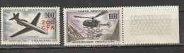 Réunion Scott C46-C47 Yvert PA56-PA57 (2) ** Cote - $ 1957 - Luftpost