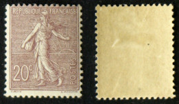 N° 131 20c Semeuse Lignée Neuf N* TB Cote 75€ - 1903-60 Sower - Ligned