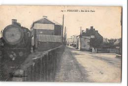 CPA 59 Feignies Rue De La Gare Et Le Train - Feignies