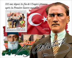 2023 - Guinea - 100 Since End Of The Ottoman Empire. Mustafa Kemal Ataturk - 1.Mini S/Sheet - A ** MNH - Neufs