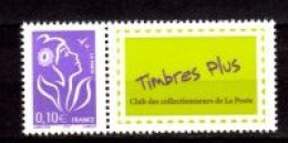 Timbre Personnalisé - N°3916A NEUF Avec Vignette Logo "TIMBRE PLUS" - Sonstige & Ohne Zuordnung