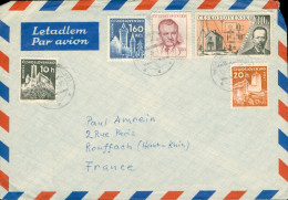 Tchécoslovaquie Ceskoslovensko 1959 ?? Timbre Sur Enveloppe Poste Aérienne  Air Mail  Bon état - Luftpost