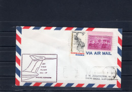 USA 1966 First Flight Cover Jet First Flight AM77 Spokane - Washington Purple Ink - Sobres De Eventos