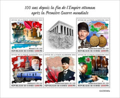 2023 - Guinea - 100 Since End Of The Ottoman Empire. Mustafa Kemal Ataturk - 1.Mini S/Sheet - B ** MNH - Nuovi