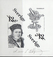 Lars Sjööblom. Sweden 2011. Struve Bow. Michel Bl.37 Blackprint. Signed. - Proeven & Herdrukken