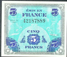 FRANCE * Billets Du Trésor * 5 Francs Drapeau * 1944 * Sans Série * Etat/Grade SUP+/XXF - 1944 Flag/France