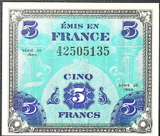 FRANCE * Billets Du Trésor * 5 Francs Drapeau * 1944 * Sans Série * Etat/Grade NEUF/UNC - 1944 Drapeau/France