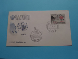 1962 - Europa Rep. Di S. MARINO ( FDC - FAIP Capitoleum 28 > Voir / See 2 SCANS ) Enveloppe 0771 ! - FDC