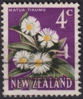 1962 Neuseeland ° Mi:NZ 398, Sn:NZ 339, Yt:NZ 388A, Mountain Daisy (Celmisia Coriacea), Blumen - Usati