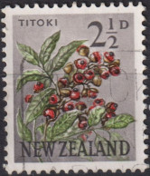 1961 Neuseeland ° Mi:NZ 395, Sn:NZ 336, Yt:NZ 386A, Titoki / New Zealand Oak (Alectryon Excelsus), Blumen - Oblitérés