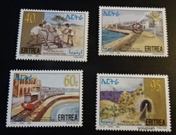 Eritrea 1997, Installation Of Eritrean Railway, MNH Stamps Strip - Eritrea