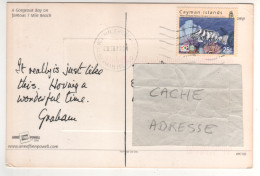 Timbre , Stamp " Poisson : Epinephelus Striatus  " Sur CP , Carte , Postcard Du 229/03/2004 - Iles Caïmans