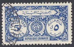 LIBANO 1950 - Yvert T8° - Tasse | - Lebanon