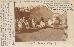 TIARET - Danse Au Village Nègre - CARTE PHOTO - Tiaret