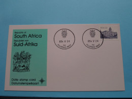 RSA Republic Of SOUTH AFRICA / SUID-AFRIKA 1985 Pilgrim's Rest ( Date-stamp Card > Voir / See SCAN ) Blanco Rug ! - Andere & Zonder Classificatie